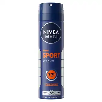 Kruidvat NIVEA Men Sport Antitranspirant Spray aanbieding