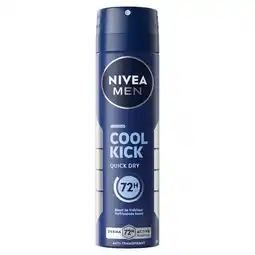 Kruidvat NIVEA Men Cool Kick Antitranspirant Spray aanbieding