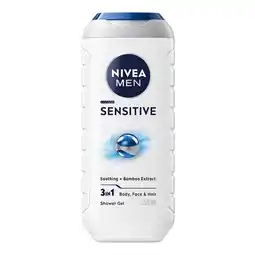 Kruidvat NIVEA Men Sensitive 3-in-1 Douchegel aanbieding
