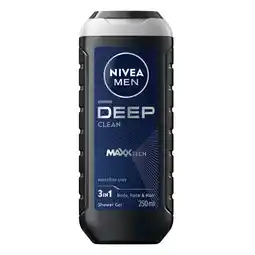 Kruidvat NIVEA Men Deep Clean 3-in-1 Douchegel aanbieding