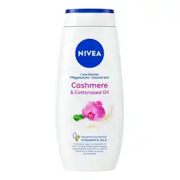 Kruidvat NIVEA Crème Soft Cashmere & Cottonseed Oil Douchecrème aanbieding
