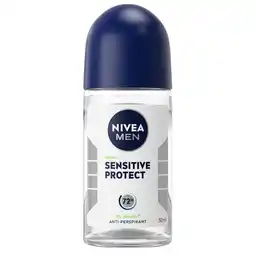 Kruidvat NIVEA Men Sensitive Protect Antitranspirant Roller aanbieding