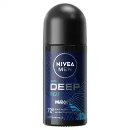 Kruidvat NIVEA Men Deep Beat Antitranspirant Roller aanbieding