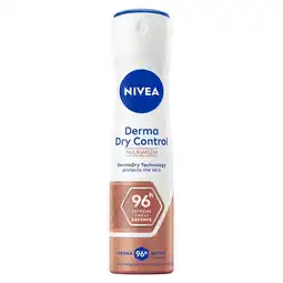 Kruidvat NIVEA Derma Dry Control Antitranspirant Spray aanbieding