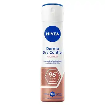 Kruidvat NIVEA Derma Dry Control Antitranspirant Spray aanbieding