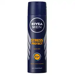Kruidvat NIVEA Men Stress Protect Antitranspirant Spray aanbieding
