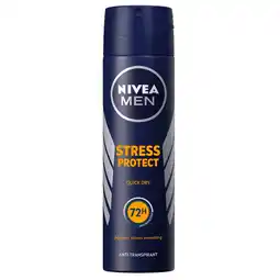 Kruidvat NIVEA Men Stress Protect Antitranspirant Spray aanbieding
