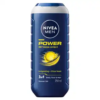 Kruidvat NIVEA Men Power 24H Fresh Effect 3-in-1 Douchegel aanbieding