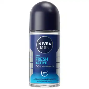 Kruidvat NIVEA Men Fresh Active Antitranspirant Roller aanbieding
