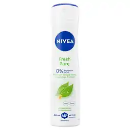 Kruidvat NIVEA Fresh Pure Deodorant Spray aanbieding