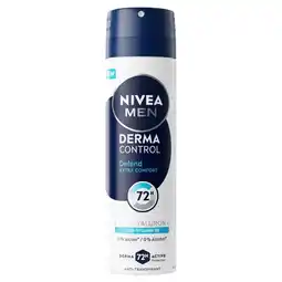 Kruidvat NIVEA Men Derma Control Defend Antitranspirant Spray aanbieding