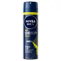 Kruidvat NIVEA Men Deep Sport Antitranspirant Spray aanbieding