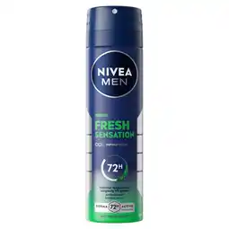 Kruidvat NIVEA Men Sensation Fresh Deodorant Spray aanbieding