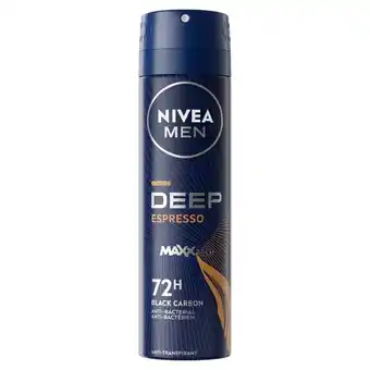 Kruidvat NIVEA Men Deep Espresso Antitranspirant Spray aanbieding