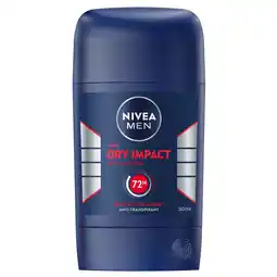 Kruidvat NIVEA Men Dry Impact Antitranspirant Stick aanbieding