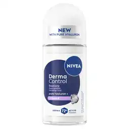 Kruidvat NIVEA Derma Control Restore Antitranspirant Roller aanbieding