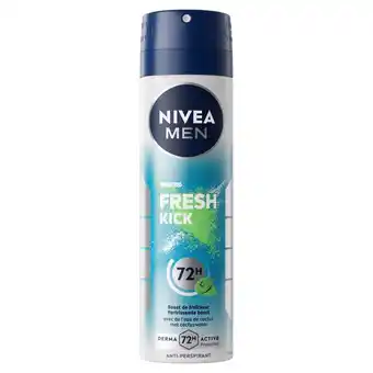 Kruidvat NIVEA Men Fresh Kick Antitranspirant Spray aanbieding