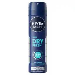 Kruidvat NIVEA Men Dry Fresh Antitranspirant Spray aanbieding
