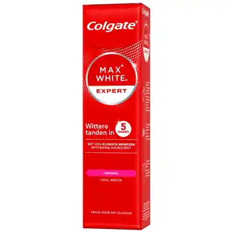 Kruidvat Colgate Max White Expert Original Whitening Tandpasta aanbieding