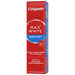 Kruidvat Colgate Max White Instant Tandpasta aanbieding