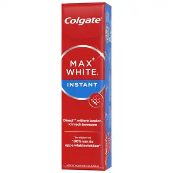 Kruidvat Colgate Max White Instant Tandpasta aanbieding