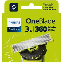 Kruidvat Philips OneBlade 360 QP430/50 Navulmessen aanbieding