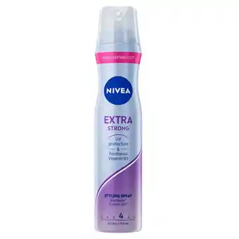 Kruidvat NIVEA Hold 4 Extra Strong Styling Spray aanbieding