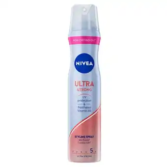 Kruidvat NIVEA Hold 5 Ultra Strong Styling Hairspray aanbieding