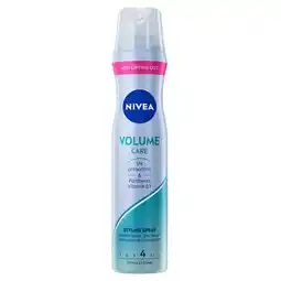 Kruidvat NIVEA Hold 4 Volume Care Styling Spray aanbieding