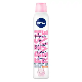 Kruidvat NIVEA Fresh Revive 3-in-1 Droogshampoo voor Donkerblond Haar aanbieding