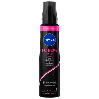 Kruidvat NIVEA Extreme Hold 6 Extremely Strong Styling Mousse aanbieding