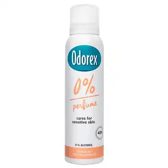 Kruidvat Odorex 0% Perfume Deodorant Spray aanbieding