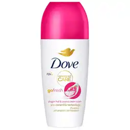 Kruidvat Dove Advanced Care Go Fresh Dragon Fruit & Coconut Cream Antitranspirant Deodorant Roller aanbieding