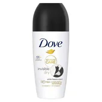 Kruidvat Dove Invisible Dry Antitranspirant Deodorant Roller aanbieding