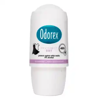 Kruidvat Odorex Invisible Dry Deodorant Antitranspirant Roller aanbieding