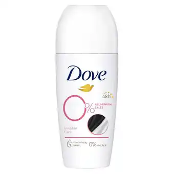 Kruidvat Dove Invisible Care 0% Deodorant Roller aanbieding