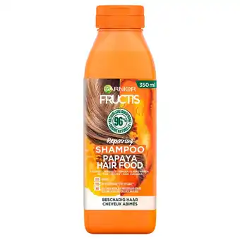 Kruidvat Garnier Fructis Papaya Hair Food Shampoo aanbieding