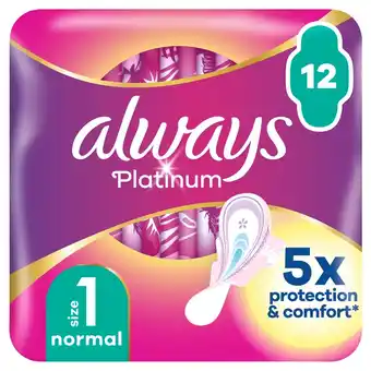 Kruidvat Always Platinum Normal Maandverband aanbieding