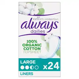 Kruidvat Always Dailies Cotton Large Inlegkruisjes aanbieding