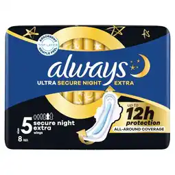 Kruidvat Always Ultra Secure Night Extra Maandverband aanbieding