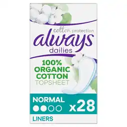 Kruidvat Always Dailies Cotton Normal Inlegkruisjes aanbieding