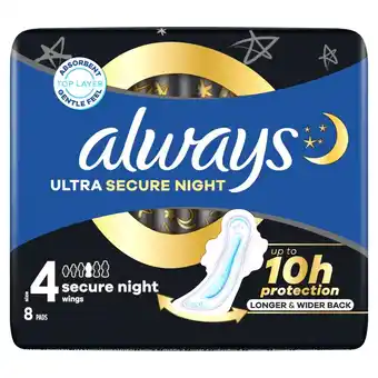 Kruidvat Always Ultra Secure Night Maandverband aanbieding