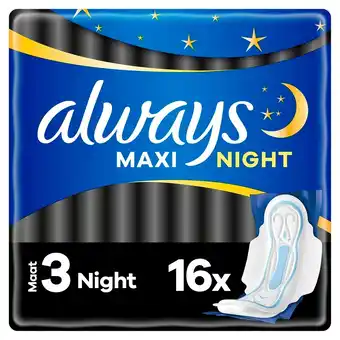 Kruidvat Always Maxi Night Maandverband aanbieding