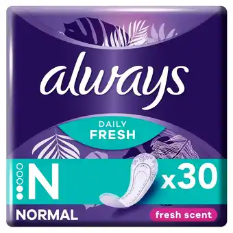 Kruidvat Always Dailies Fresh Normal Inlegkruisjes aanbieding