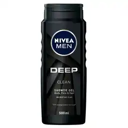Kruidvat NIVEA Men Deep Clean Douchegel aanbieding