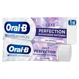 Kruidvat Oral-B 3D White Advanced Luxe Perfection Tandpasta aanbieding