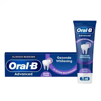 Kruidvat Oral-B Advanced Gezonde Whitening Arctic Fresh Tandpasta aanbieding