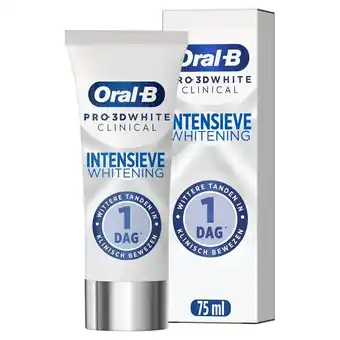 Kruidvat Oral-B Pro 3D White Clinical Intensieve Whitening Tandpasta aanbieding