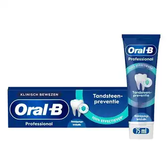Kruidvat Oral-B Professional Tandsteenpreventie Reinigingskristallen Tandpasta aanbieding