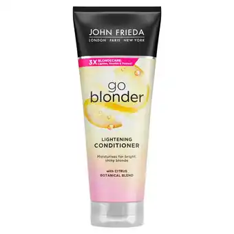 Kruidvat John Frieda Sheer Blonde Go Blonder Lightening Conditioner aanbieding